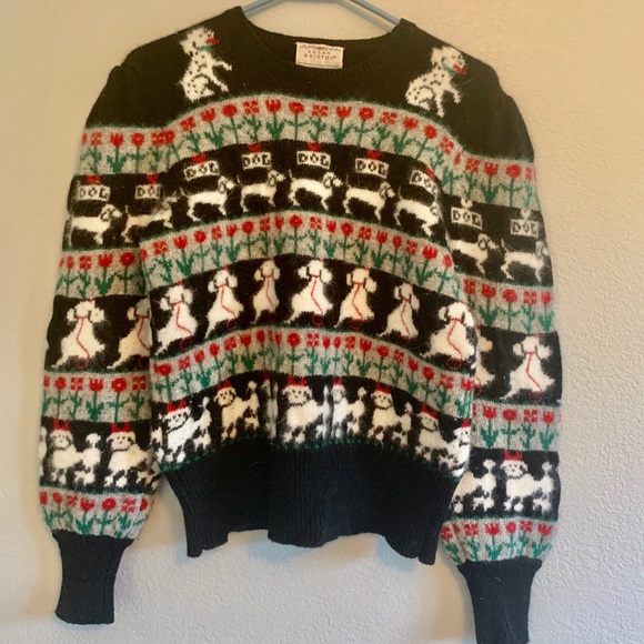 Vintage Susan Bristol Doggy Sweater 